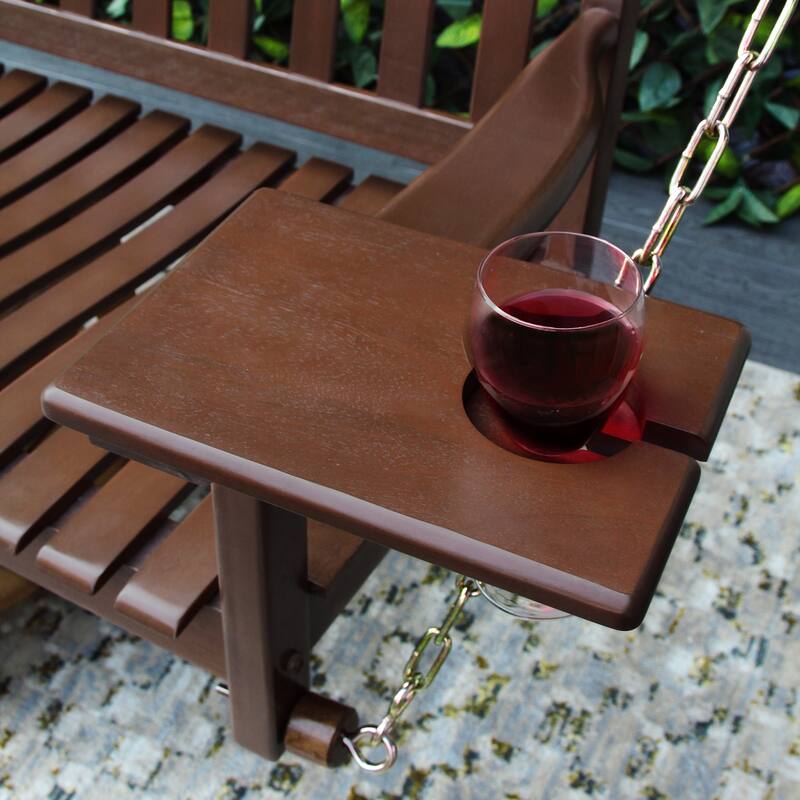 Cambridge Casual Alston Traditional Mahogany Wood Porch Swing