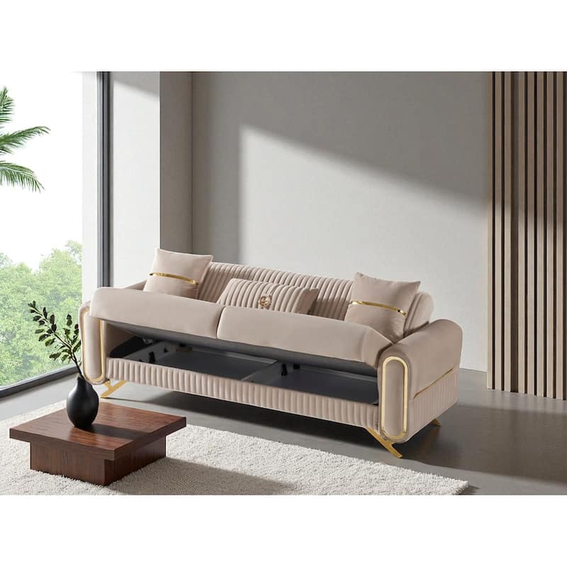 Modorn 4 Pieces Living Room Sets 2 Sofa 2 Chair