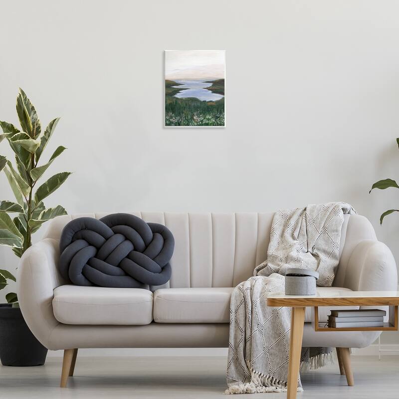 Stupell Peaceful Greenery by Lake Wall Plaque Art Design By Nikita Jariwala