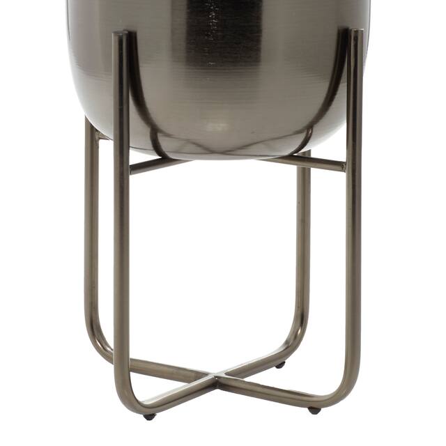 Iron Glam Contemporary Planter (Set of 2) - S/2 16", 13"H