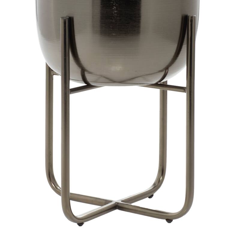 Iron Glam Contemporary Planter (Set of 2) - S/2 16", 13"H