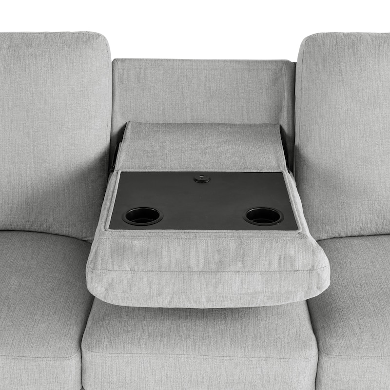 Relax-A-Lounger Parker Reclining Sofa in Woven Polyester Fabric