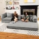 preview thumbnail 126 of 179, Jaxx Unsofa Modular Convertible Sectional Sofa with Fold Out King Sleeper Bed