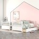 preview thumbnail 5 of 58, Elegant Twin over Twin Wood Bunk Bed with Built-in Ladder and 2 Drawers, Maximized Space, Solid Construction