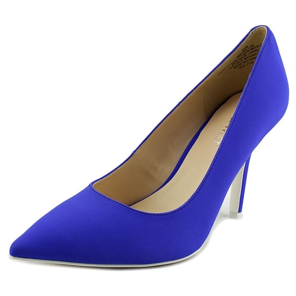 Nine West 7 Tallon Women Pointed Toe Synthetic Blue Heels