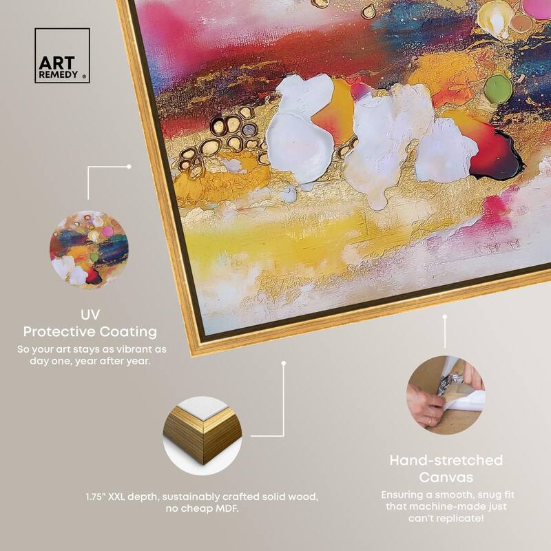 Vibrant Dabs I Canvas by Art Remedy