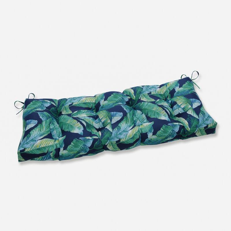 Pillow Perfect Outdoor Hanalei Lagoon Blown Bench Cushion