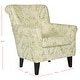 preview thumbnail 11 of 10, SAFAVIEH Hazina Green Printed Paisley Rolled Back Club Chair - 30" x 32.8" x 35.4"