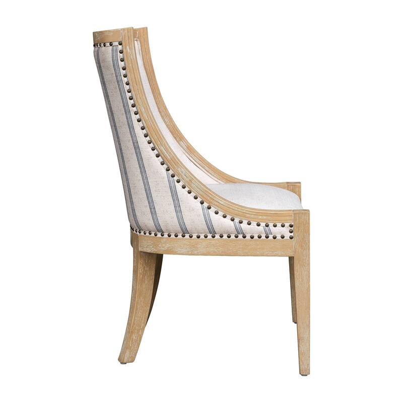 Martha Stewart Elmcrest Upholstered Dining Chair with Nailhead Trim