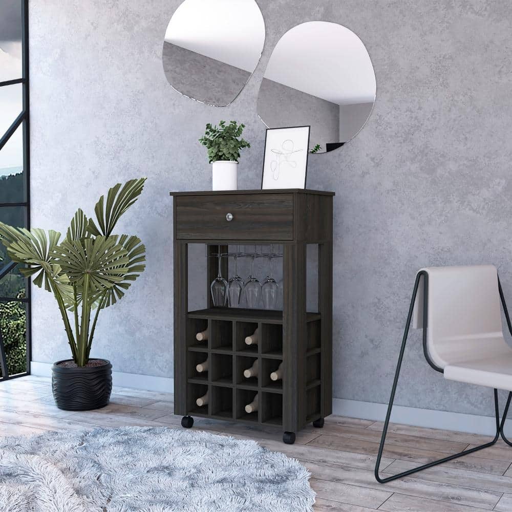 Ambler 1-Drawer 12-Bottle Wine Cabinet