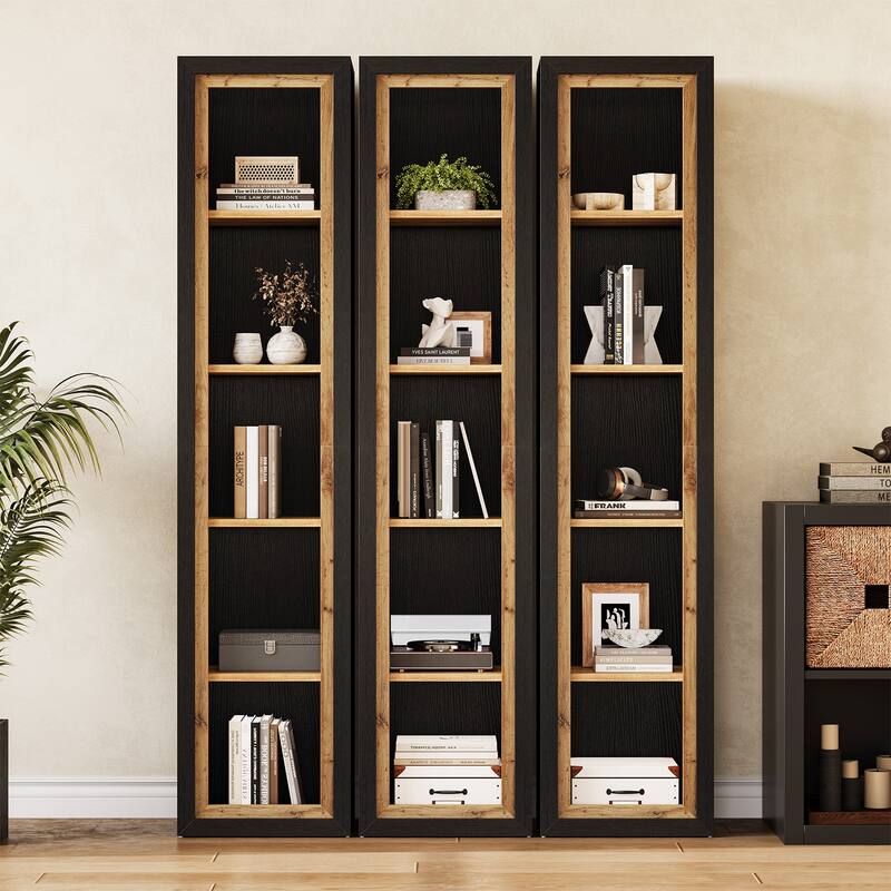 70.9" Bookcase with Open Cubes, Extra Tall Bookshelf, Freestanding Storage Shelf for Living Room, Bedroom, Study