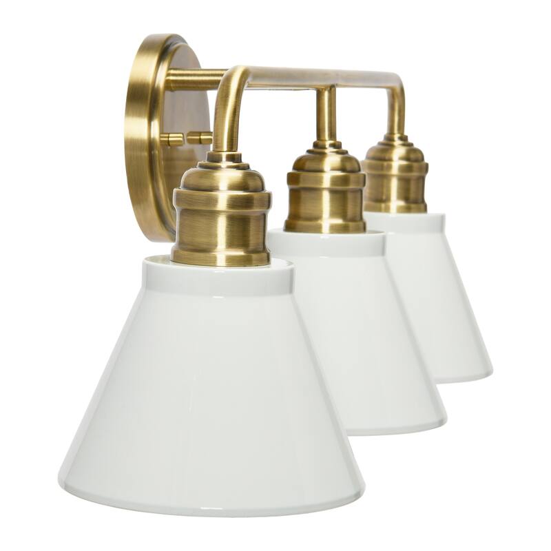 Robert Stevenson Lighting Josie - Metal Vanity Light with Shades