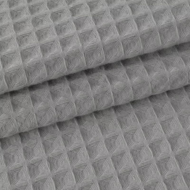 Cotton Blend Honeycomb Waffle Shower Curtain