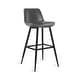 preview thumbnail 31 of 43, LUE BONA Faux Leather Bar Stools Counter Height Stools with Backs and Metal Legs (Set of 4)