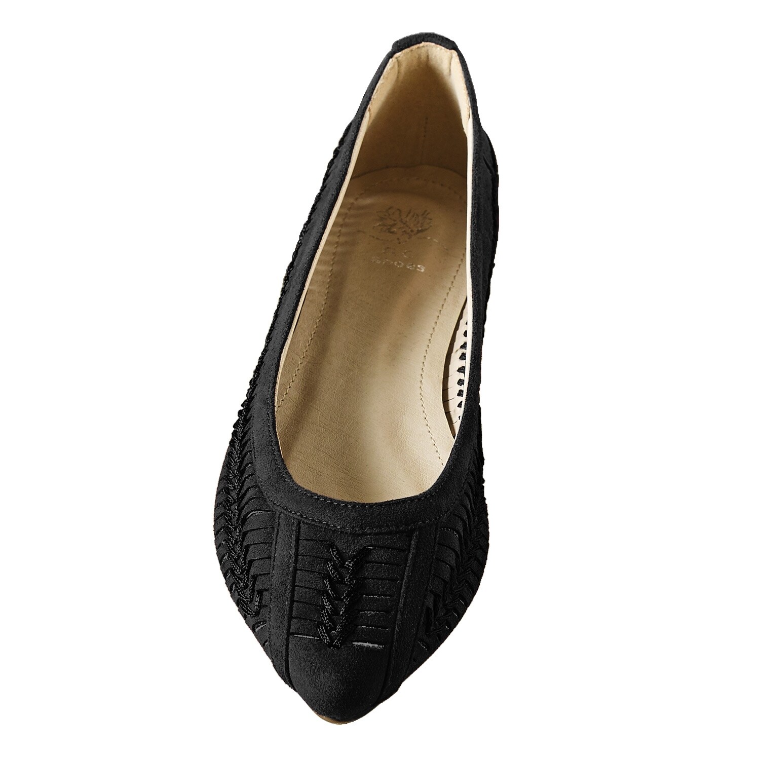 basket weave flat shoes