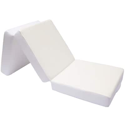 Cheer Collection Tri-fold 4" Folding Mattress with 1" Gel Infused Memory Foam