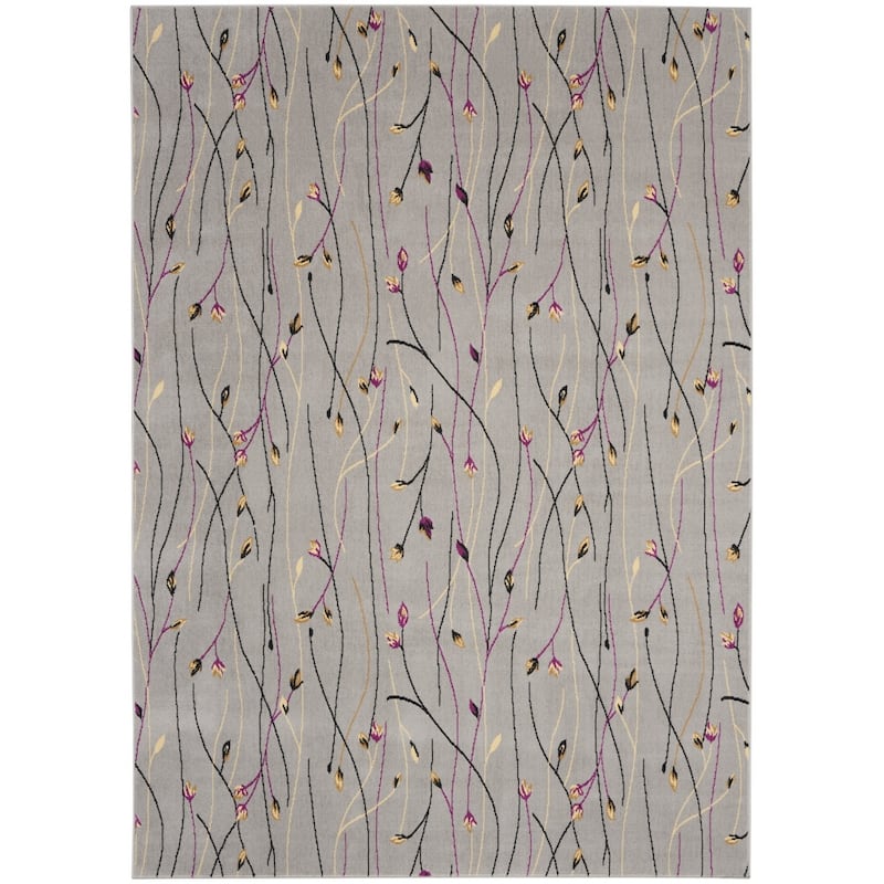 Liwas Power Loomed Floral Traditional Area Rug By HomeRoots - 120' X '84' X '0.5