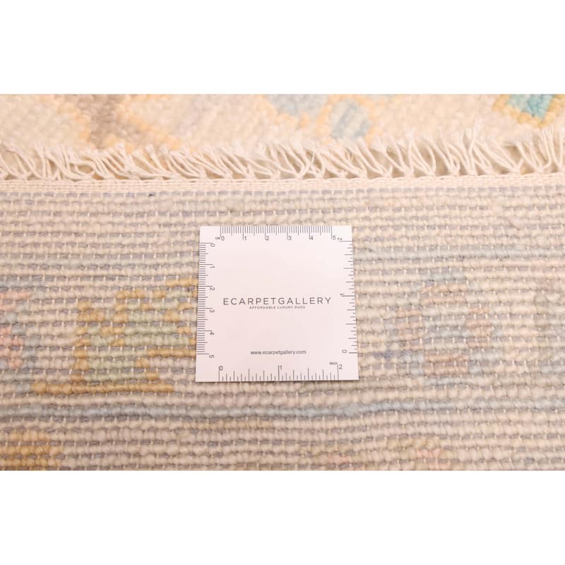 ECARPETGALLERY Hand-knotted Modern Oushak Beige Wool Rug - 10'2 x 14'0