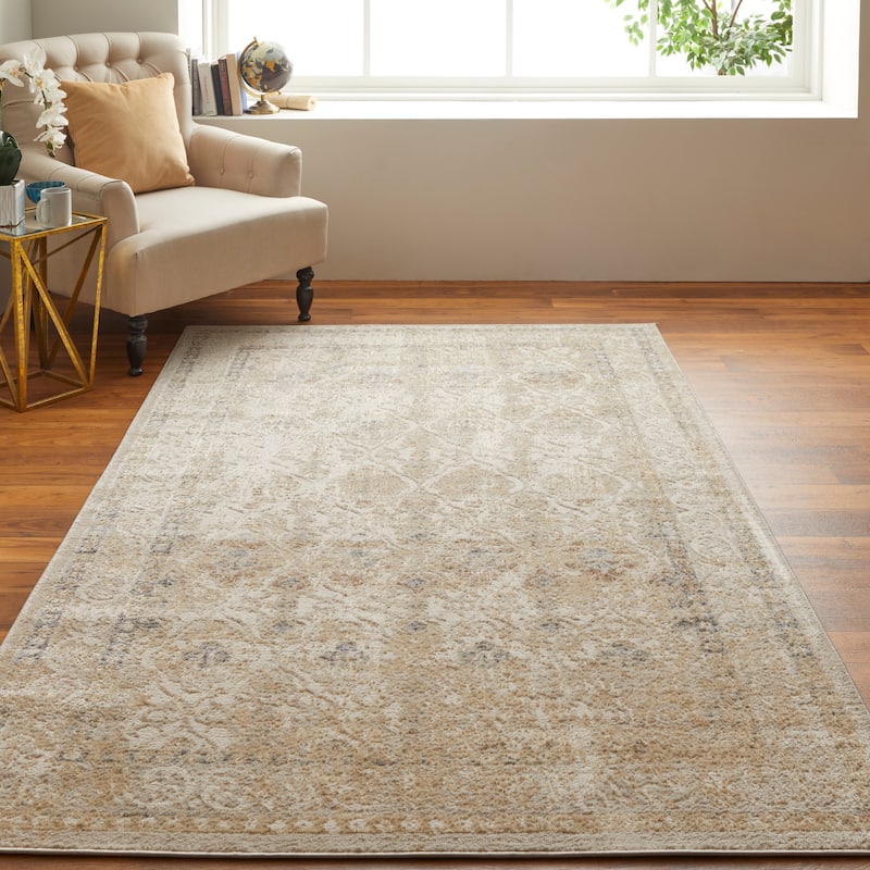 Wyllah Traditional Diamond Area Rug