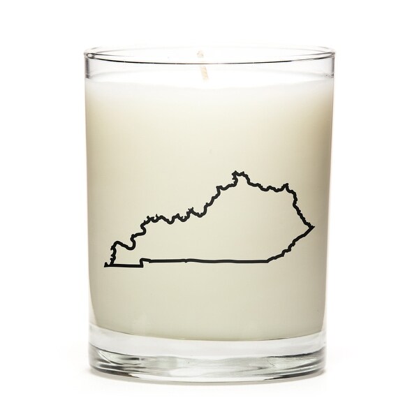 State Outline Soy Wax Candle, Kentucky State, Vanilla