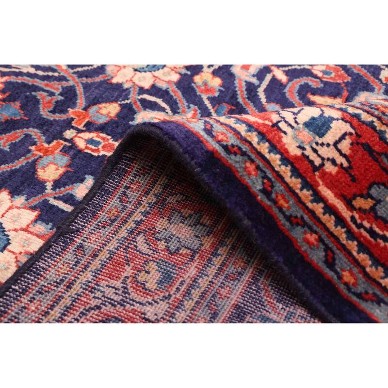 ECARPETGALLERY Hand-knotted Anadol Dark Navy Wool Rug - 3'5 x 10'2