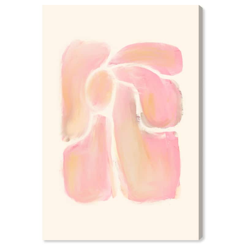 Wynwood Studio Canvas Floral and Botanical Petals Together Pink and Light Pink Modern & Contemporary Wall Art Canvas Print