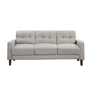 Upholstered Track Arms Tufted Sofa