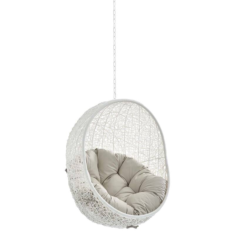 Hide Sunbrella Fabric Swing Outdoor Patio Lounge Chair without Stand