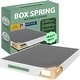 preview thumbnail 1 of 6, ONETAN, 4.5-Inch & 8-Inch Sturdy Wood Box Spring for Mattress Support - Durable and Easy to Assemble Natural Wood Foundation