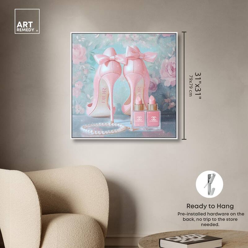 Love Dainty Heels Canvas by Art Remedy
