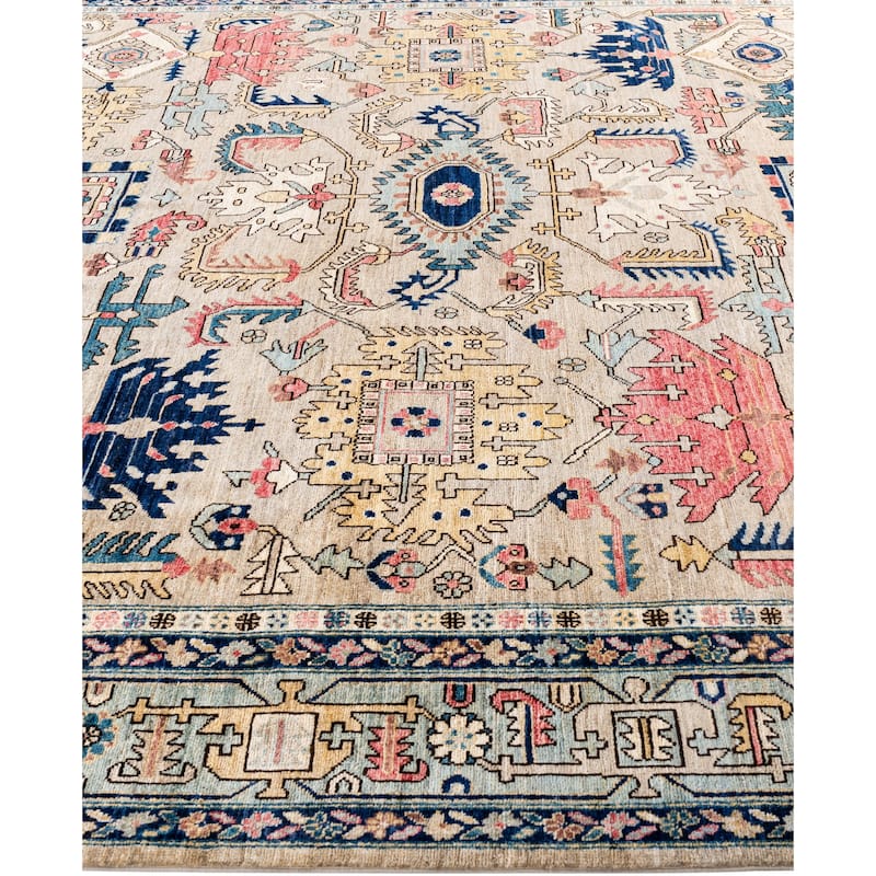Serapi One-of-a-Kind Hand-Knotted Area Rug - Beige - 9' 1" x 12' 0"