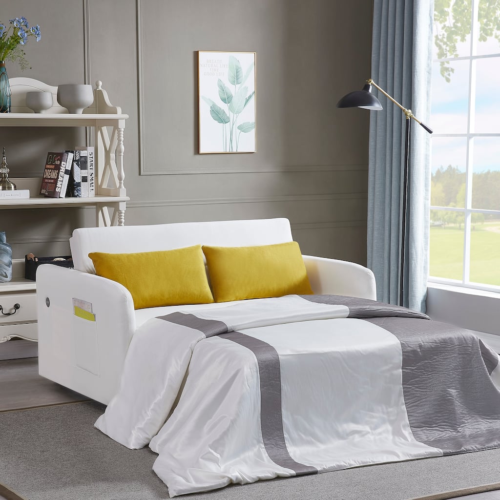 Twins Fabric Sofa Bed