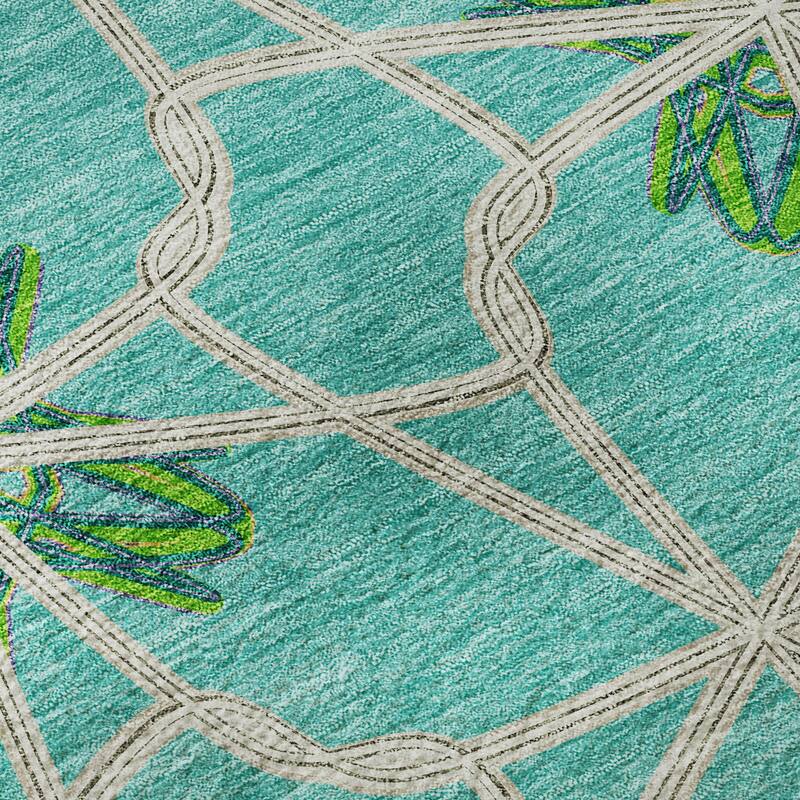 Premium Washable Super Soft Contemporary Tangle Mayfield Rug