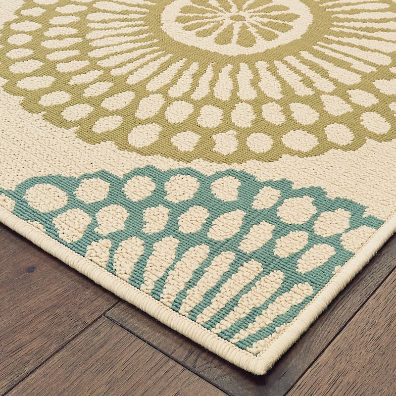 Vista Home Malta Medallions Multi-colored Indoor-Outdoor Rug
