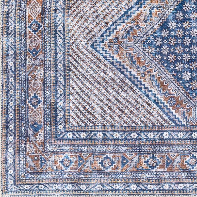 Livabliss Silvia Vintage Medallion Printed Machine Washable Area Rug
