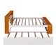 preview thumbnail 9 of 21, Full Size Platform Bed with Trundle,Storage Headboard and Footboard,USB Charging Design