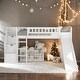 preview thumbnail 2 of 18, Elegant Stairway Twin Size Loft Bed with Two Drawers, Convertible Ladder and Slide, Sturdy and Durable, Maximized Space