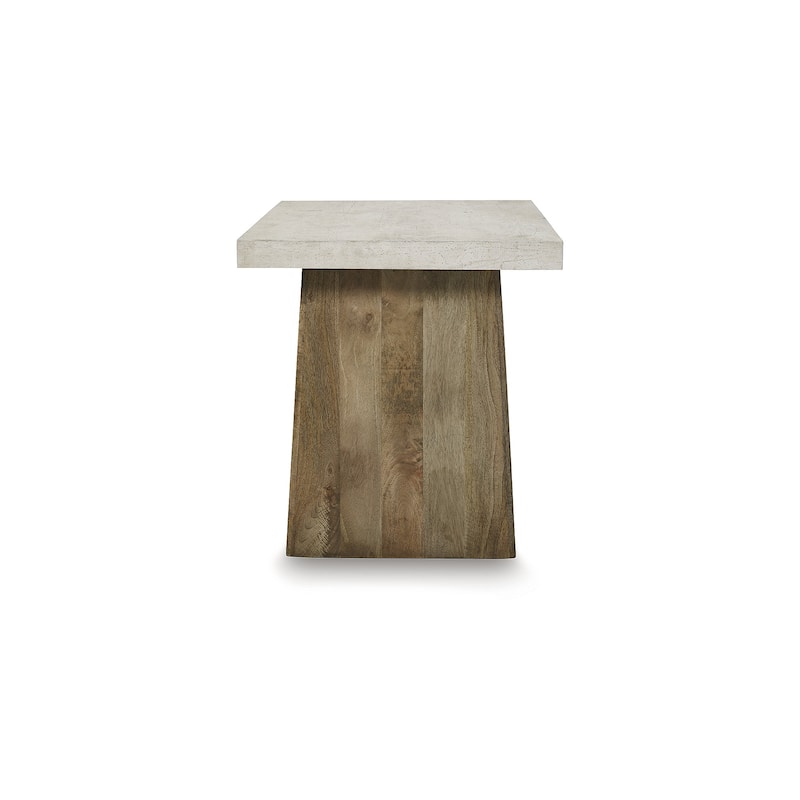 Signature Design by Ashley Brendalhouse Brown/Gray End Table - 22" W x 22" D x 23.88" H