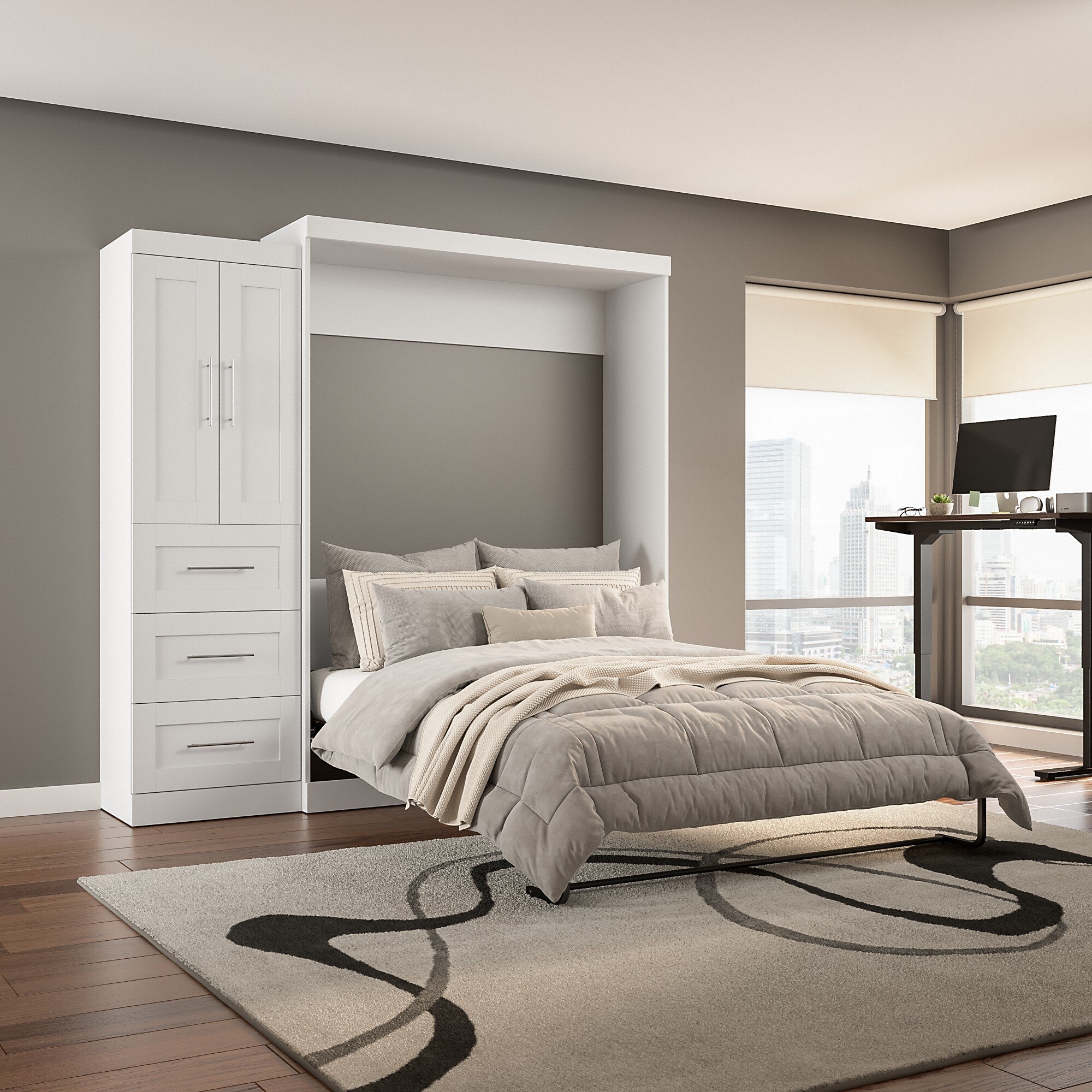 Bestar boutique outlet queen wall bed