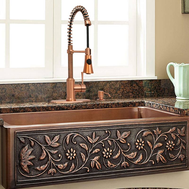 Single-Handle Deck Mount Gooseneck Pull-Down Sprayer Kitchen Faucet with Deck Plate and Handles