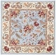 preview thumbnail 46 of 71, SAFAVIEH Handmade Chelsea Ashlyn French Country Floral Wool Rug 6' Square - Light Blue - Square