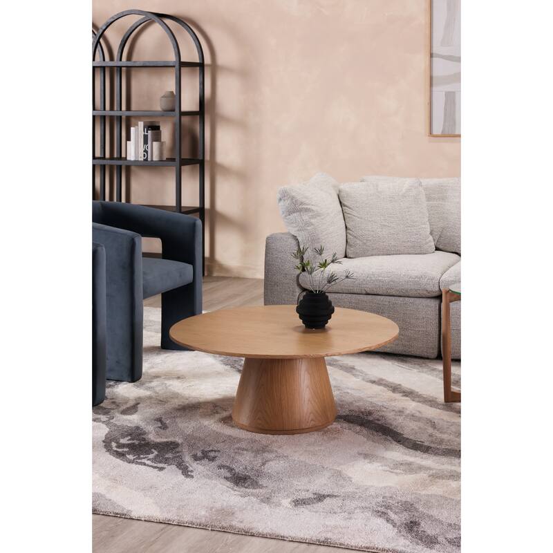 Aurelle Home Modern Flared-Base Coffee Table