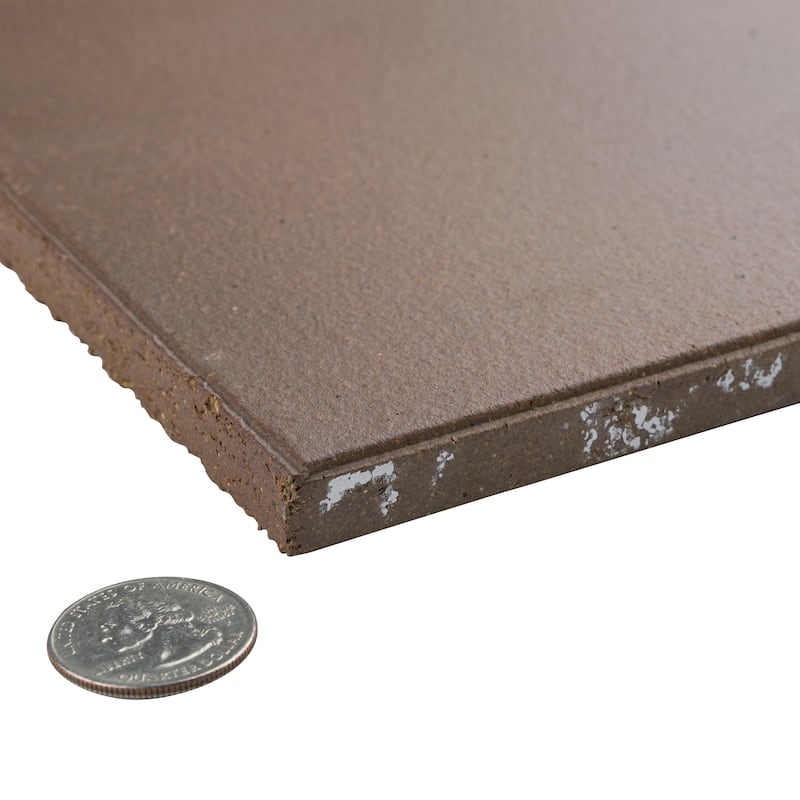 Merola Tile Quarry Flame Brown 7-3/4" x 7-3/4" Ceramic Floor and Wall Tile
