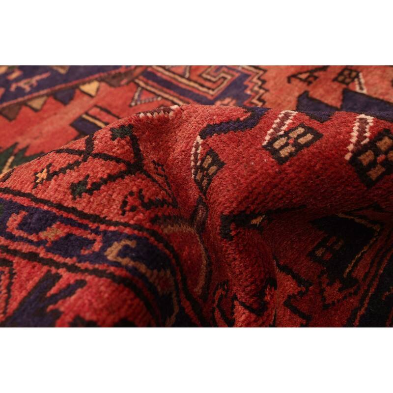 ECARPETGALLERY Hand-knotted Andelz Red Wool Rug - 4'4 x 8'2