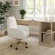 Option Off White Boucle/Polished Brass Frame