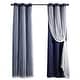 preview thumbnail 95 of 146, Lush Decor Grommet Sheer Panel Pair with Insulated Blackout Lining