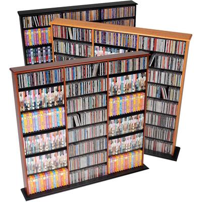 Prepac Triple Width Multimedia Wall Storage - 56" W x 51" H x 8.75" D