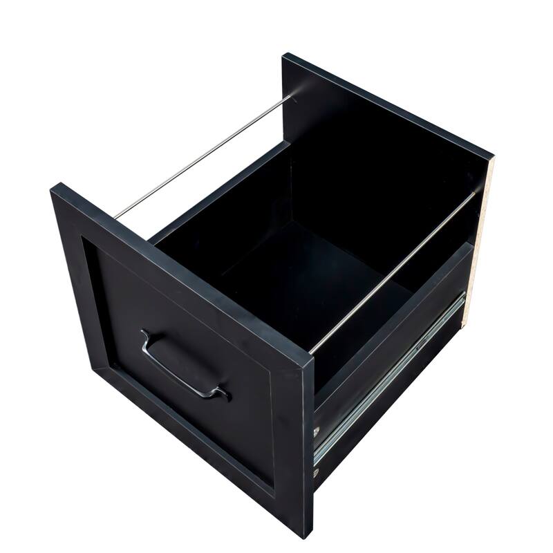 Home Office Computer Desk with Hutch, L-Shape Work Desk Corner Desk with 2-tier Open Shelf and 2 Large Drawer
