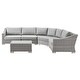 preview thumbnail 2 of 41, Conway Outdoor Patio Wicker Rattan 5-Piece Sectional Sofa Furniture Set