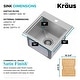 preview thumbnail 8 of 30, Kraus 15 in. Topmount Workstation Stainless Steel Outdoor Kitchen Sink
